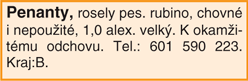 Inzerát se zvýrazněným rámečkem