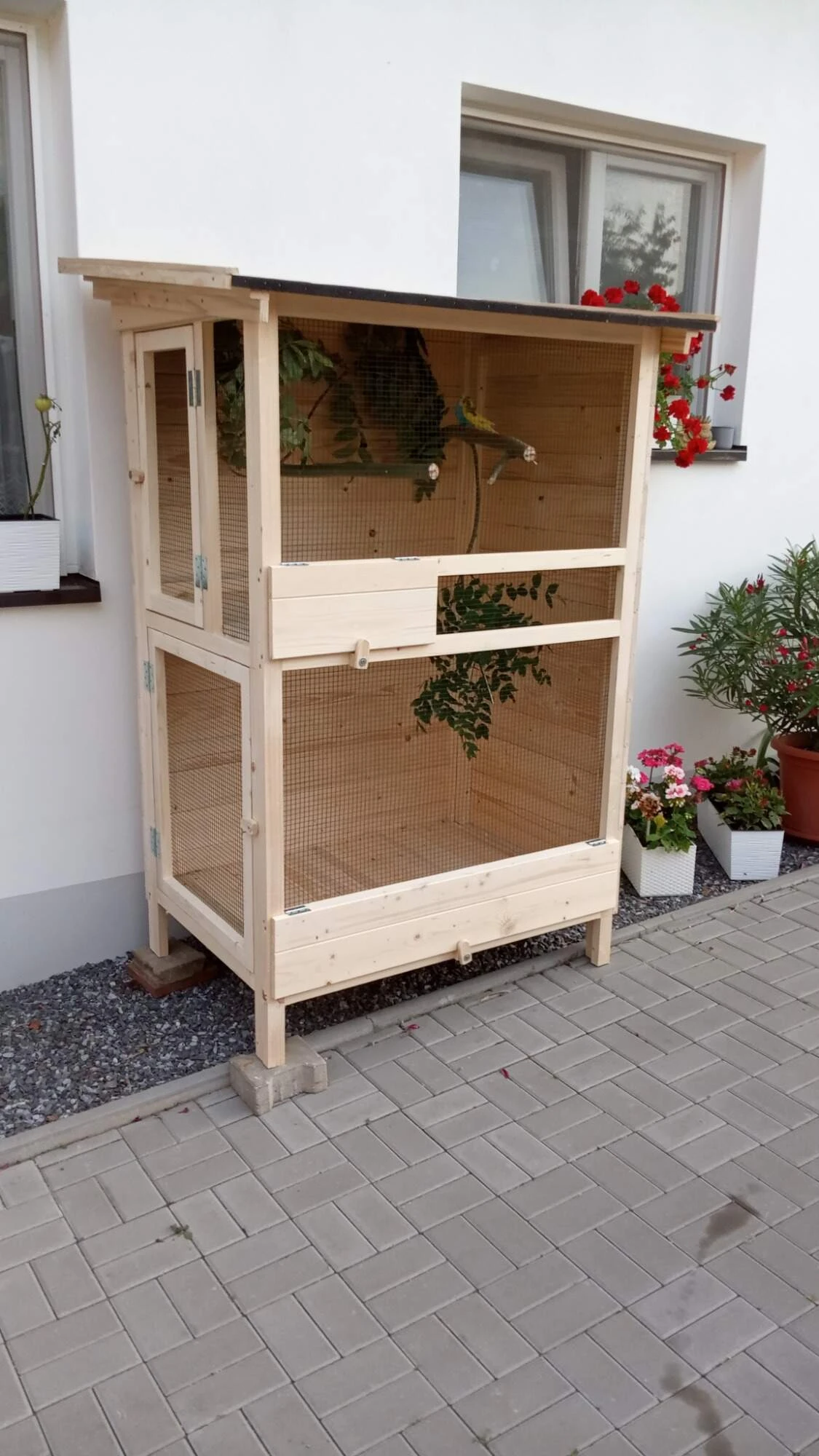 Voliéra pro okrasné ptactvo