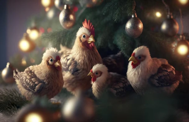 Slepičky jako vánoční dárek - pro okrasu i na užitek