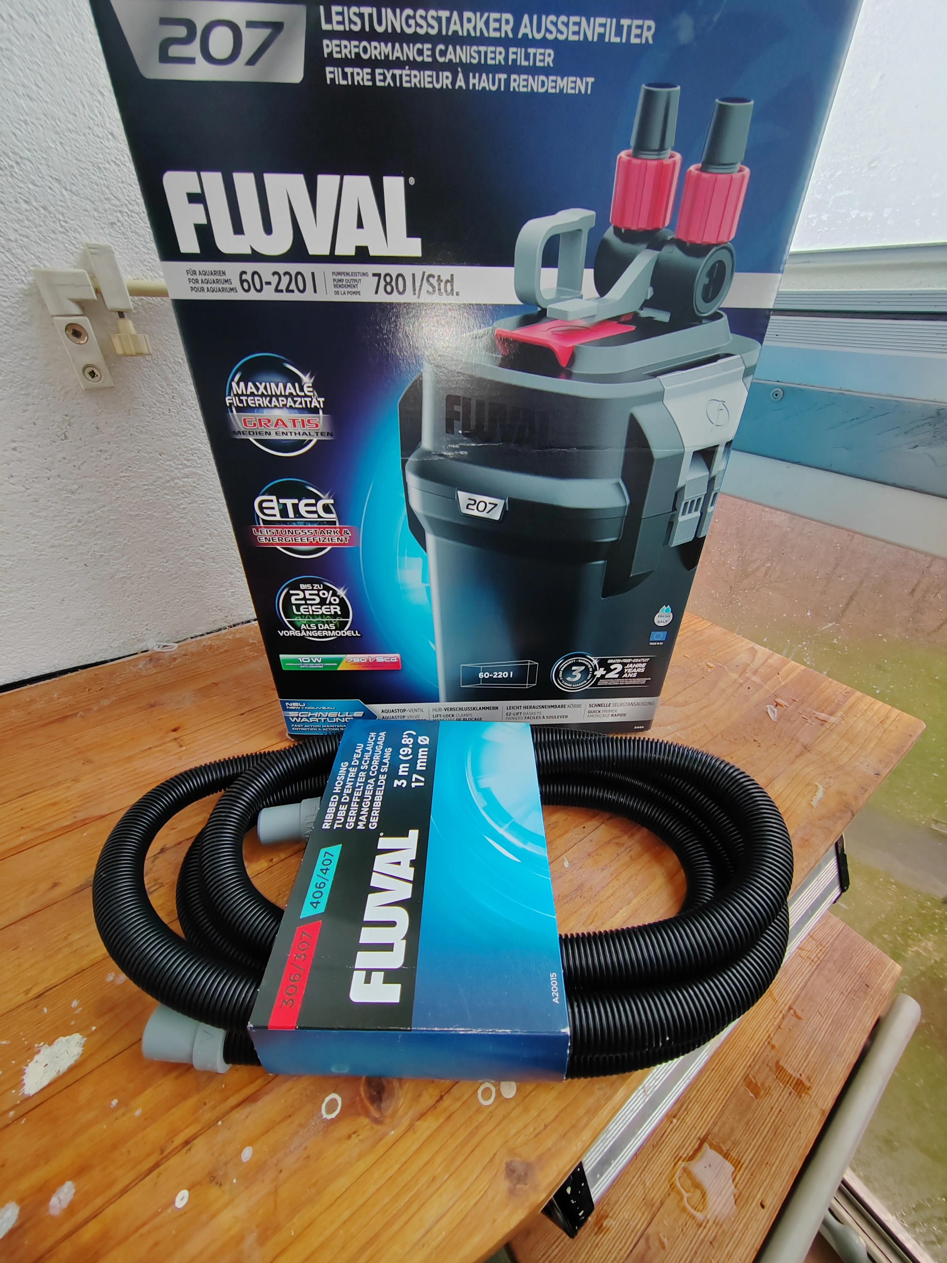 Hadice Fluval 404 až 407.