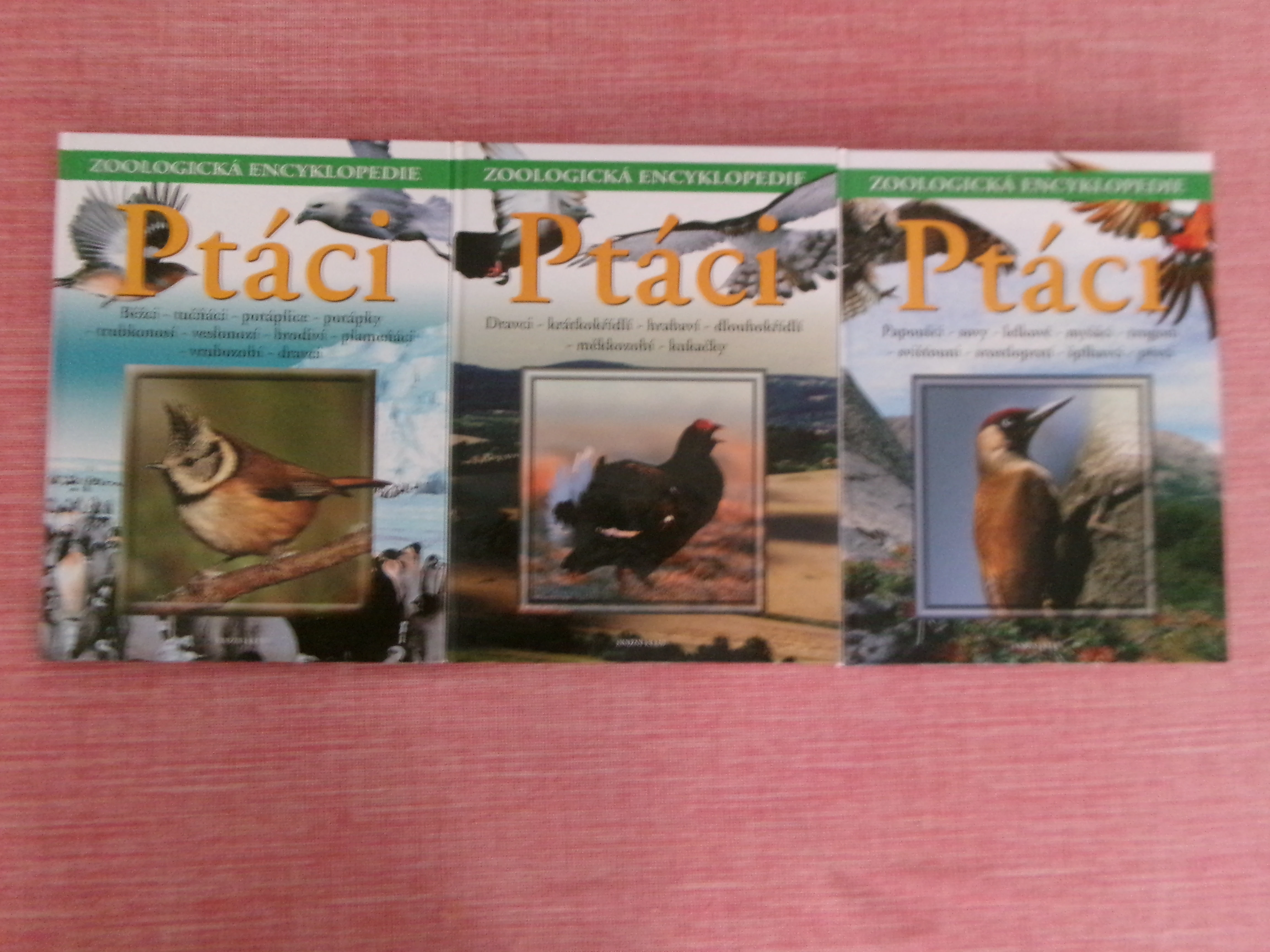 Zoologická encyklopedie - Ptáci 1,2,3 - komplet.