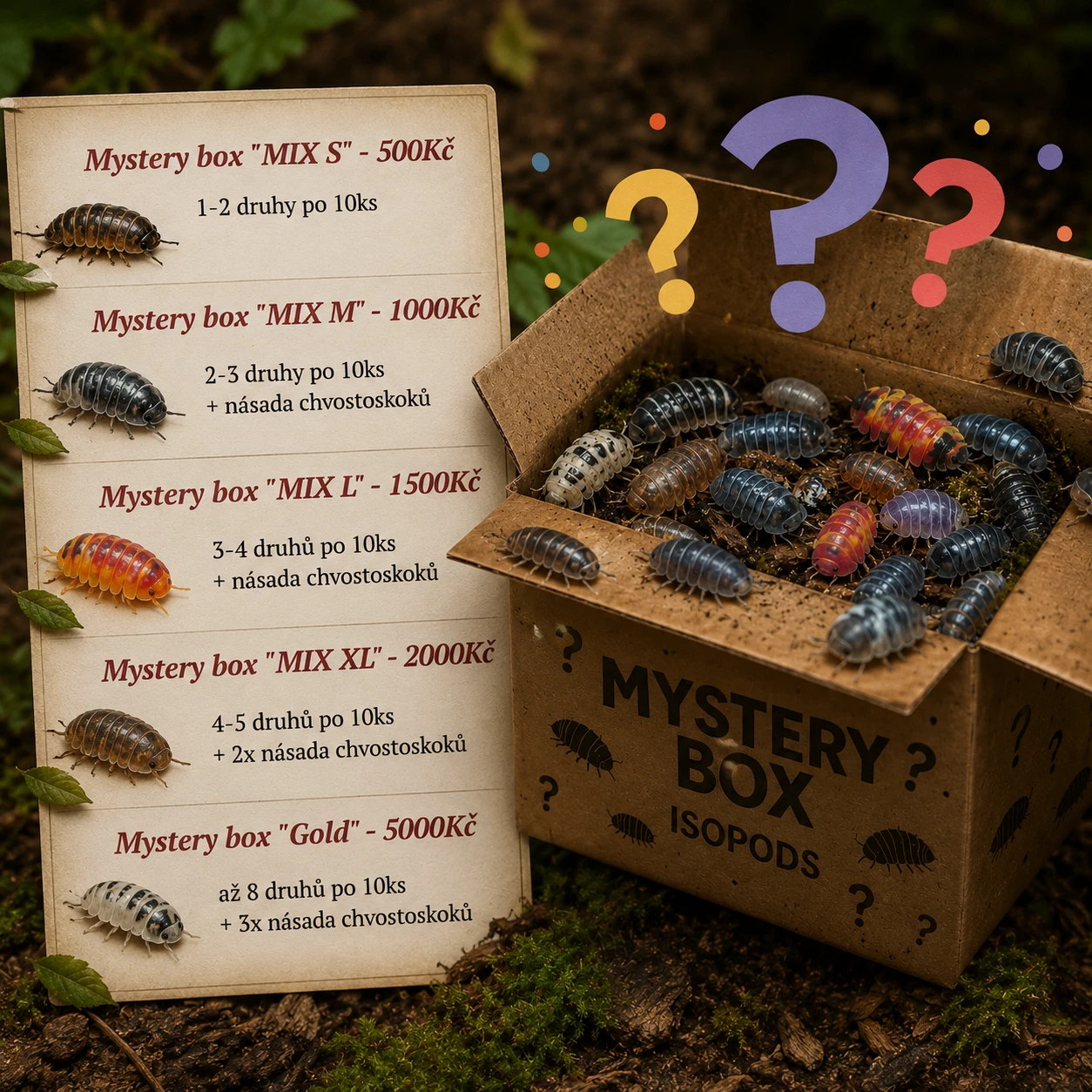 Isopody·stínky·chvostosko ci - Bulk / Mystery boxy