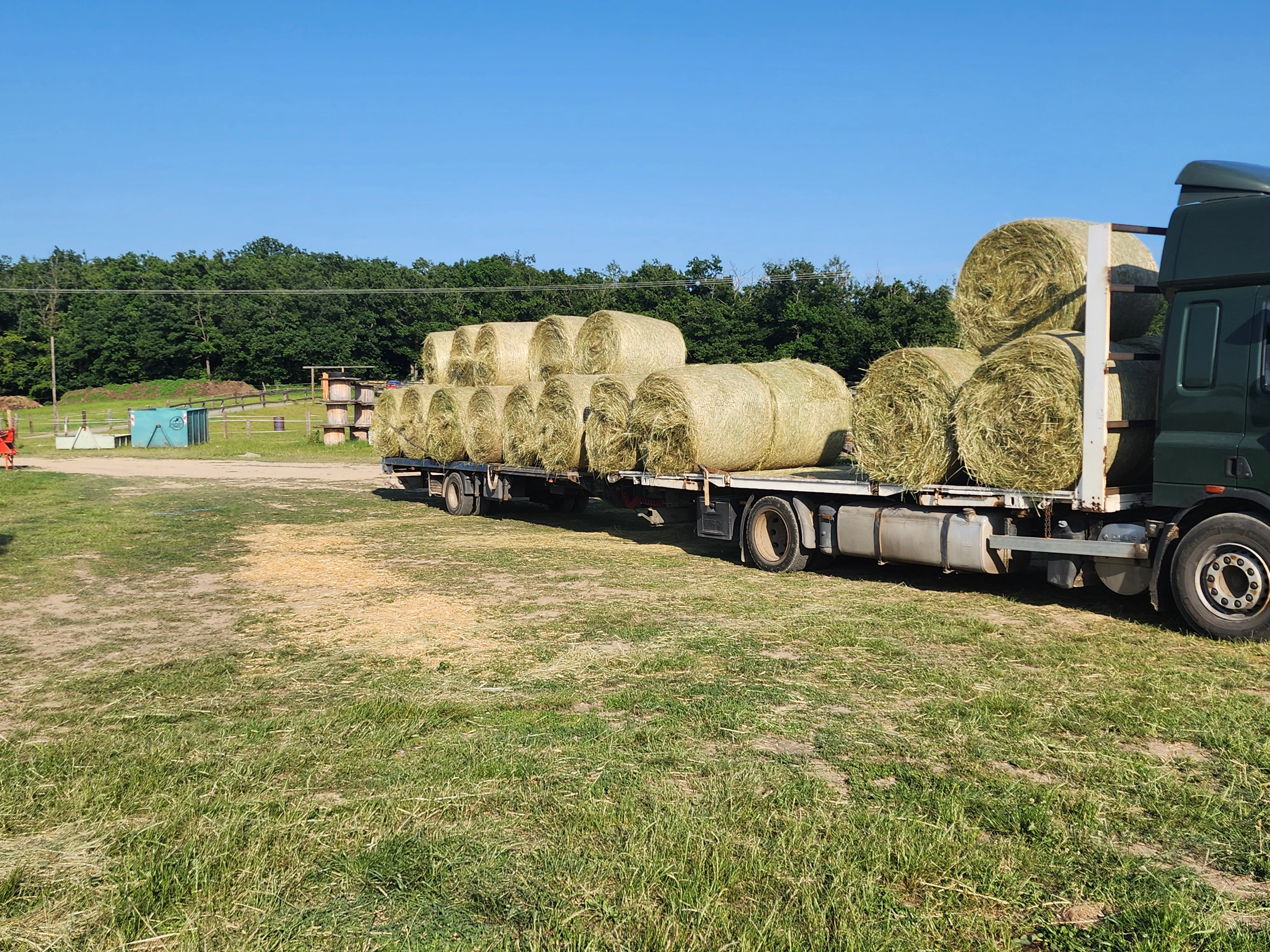 Seno velké kulaté balíky
