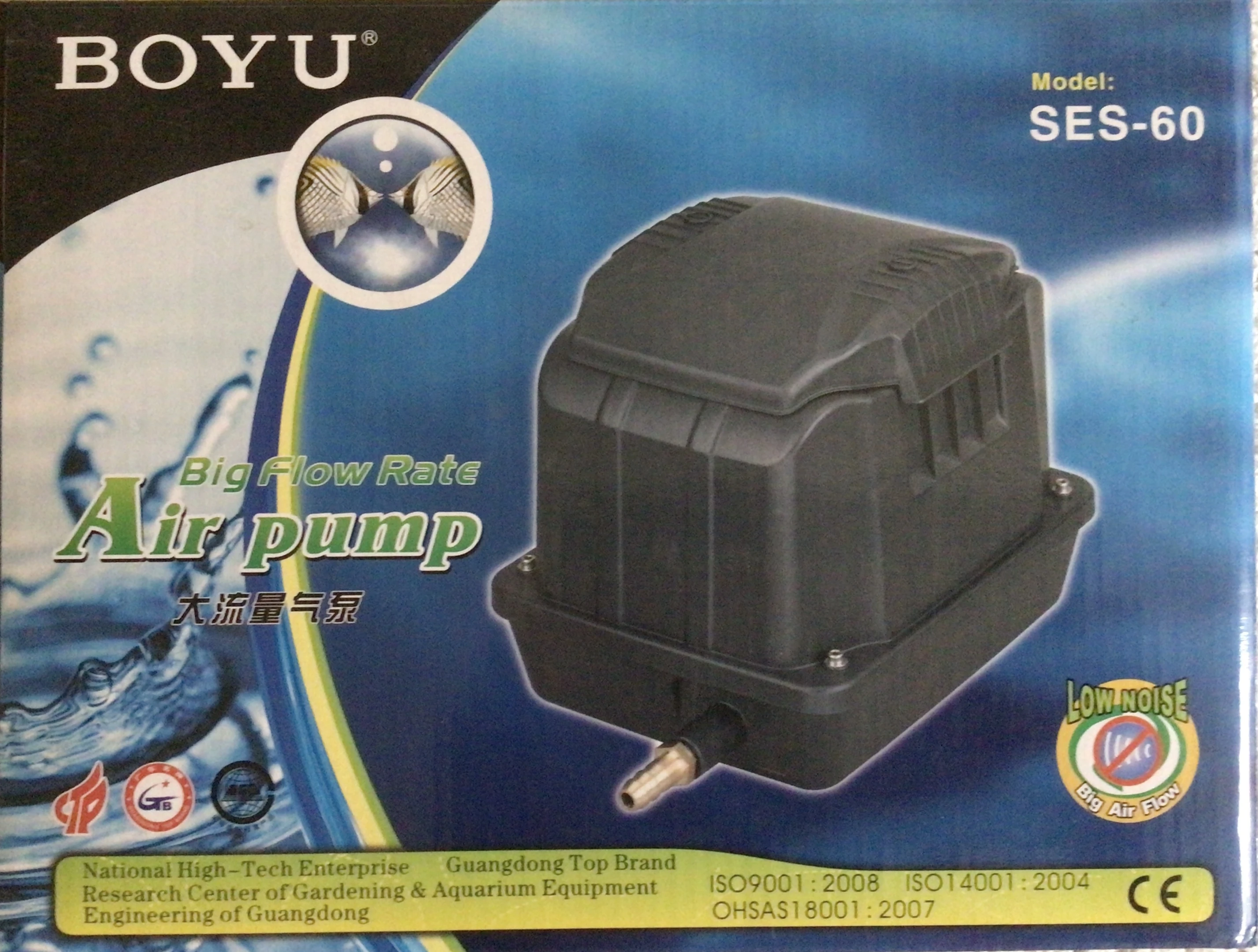 Vzduchovací kompresor SES-60 voděodolný 60 l/min