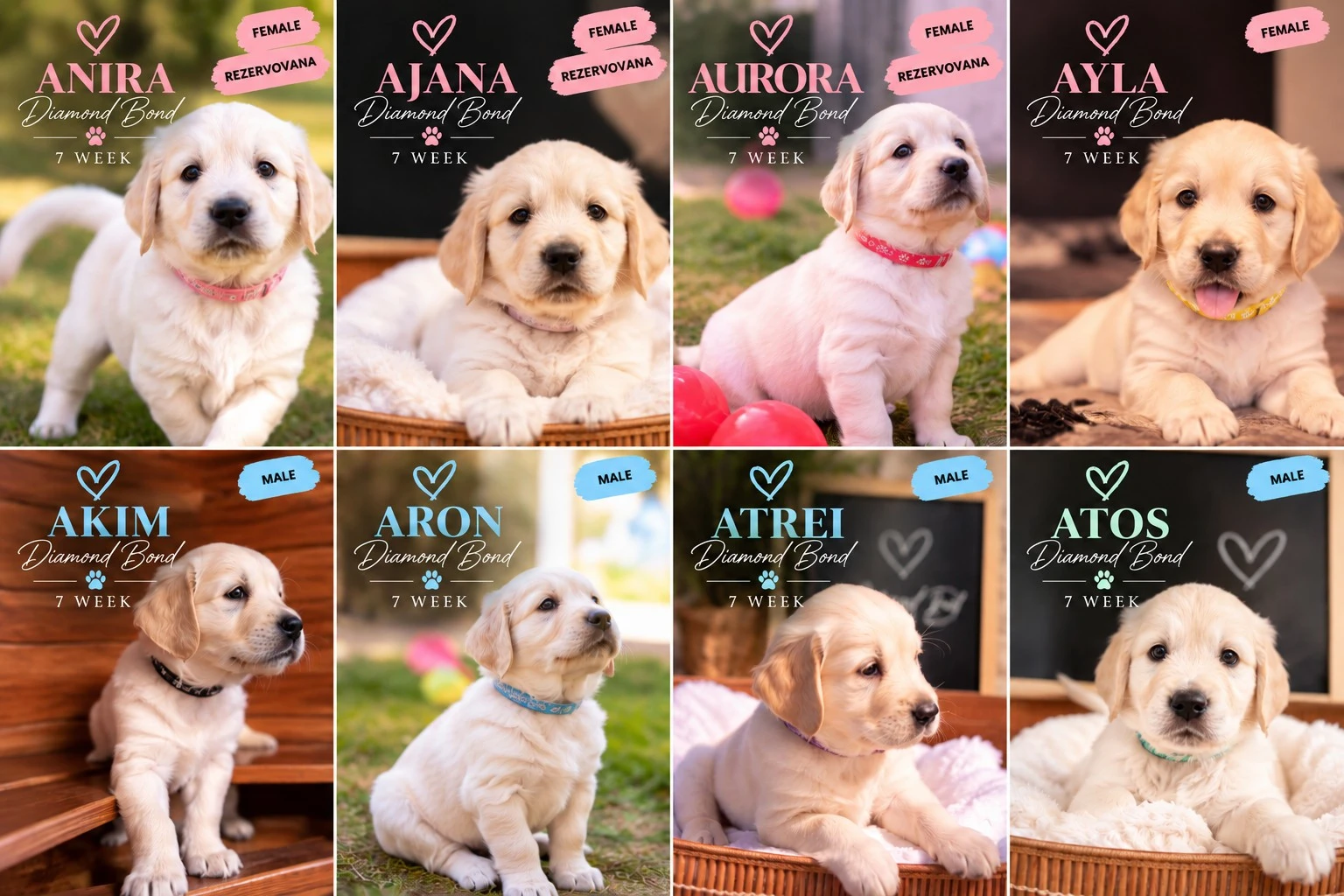 Golden Retriever s PP FCI – a vrh Diamond Bond
