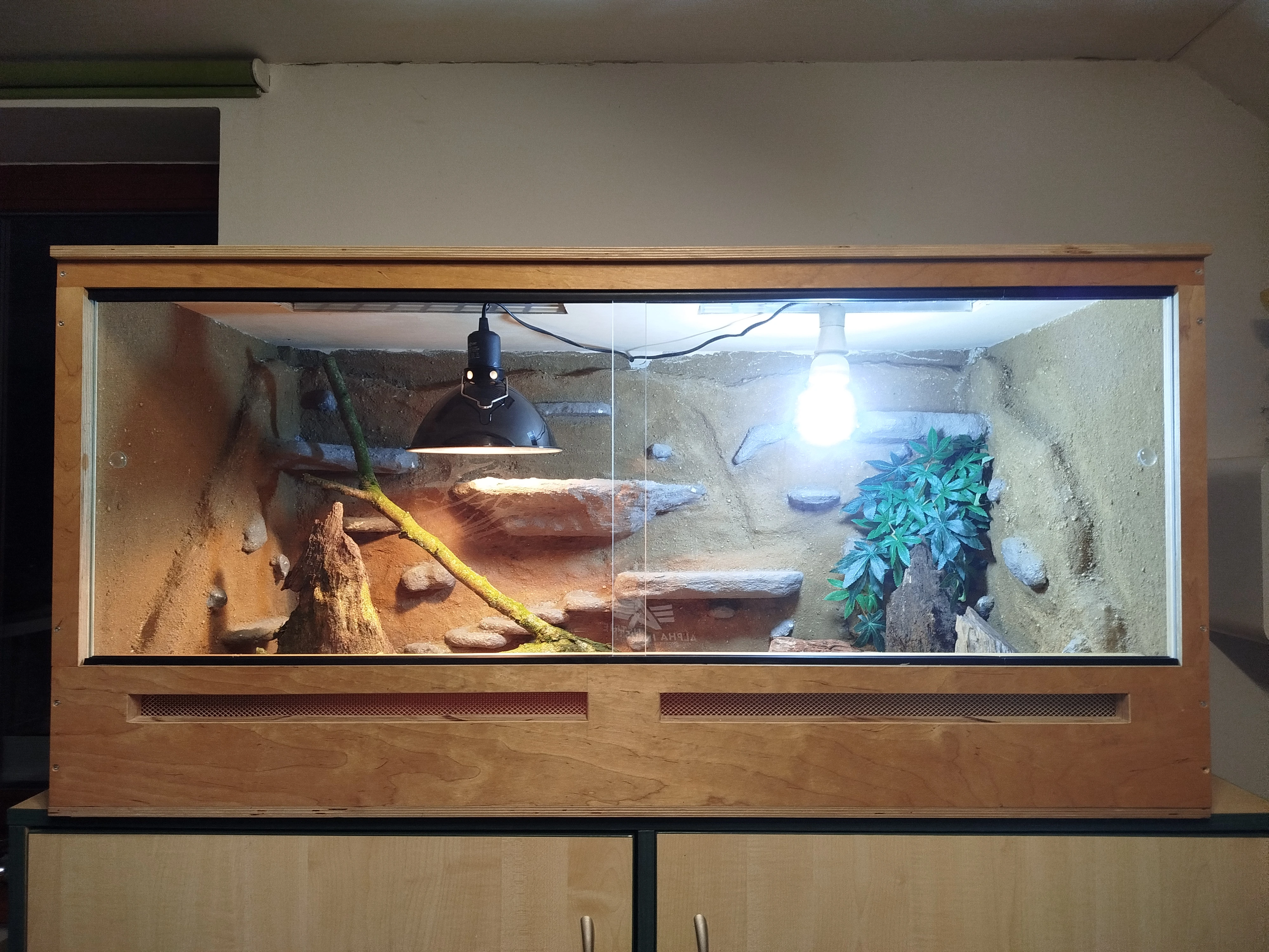 Kompletně vybavené terárium - 125x60x61