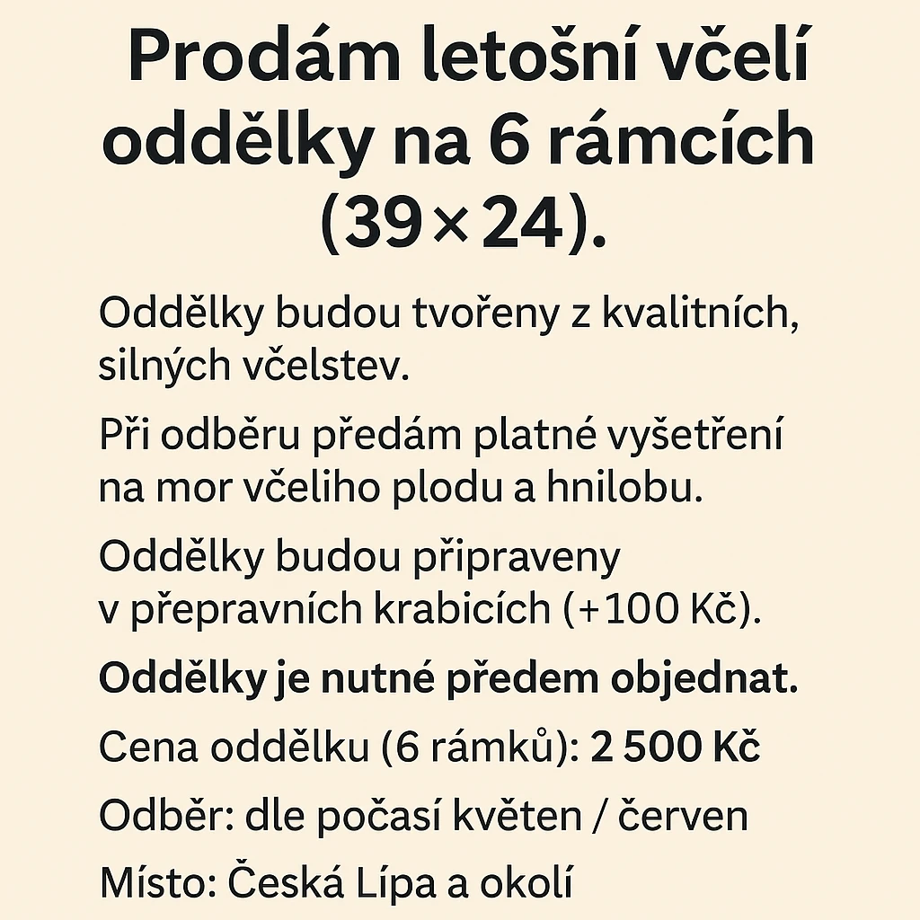 Včelí oddělky