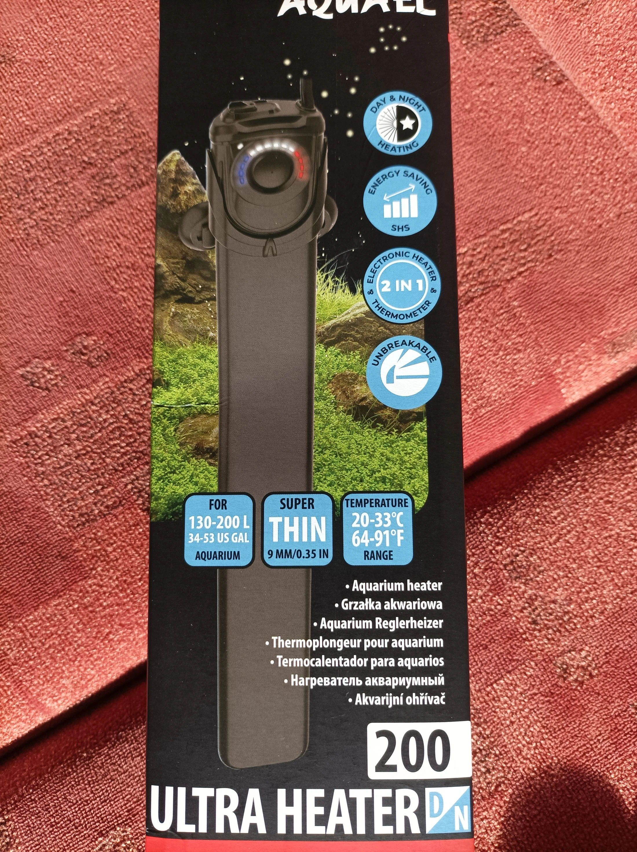 Topítko aquael ultra heater day & night 200 w