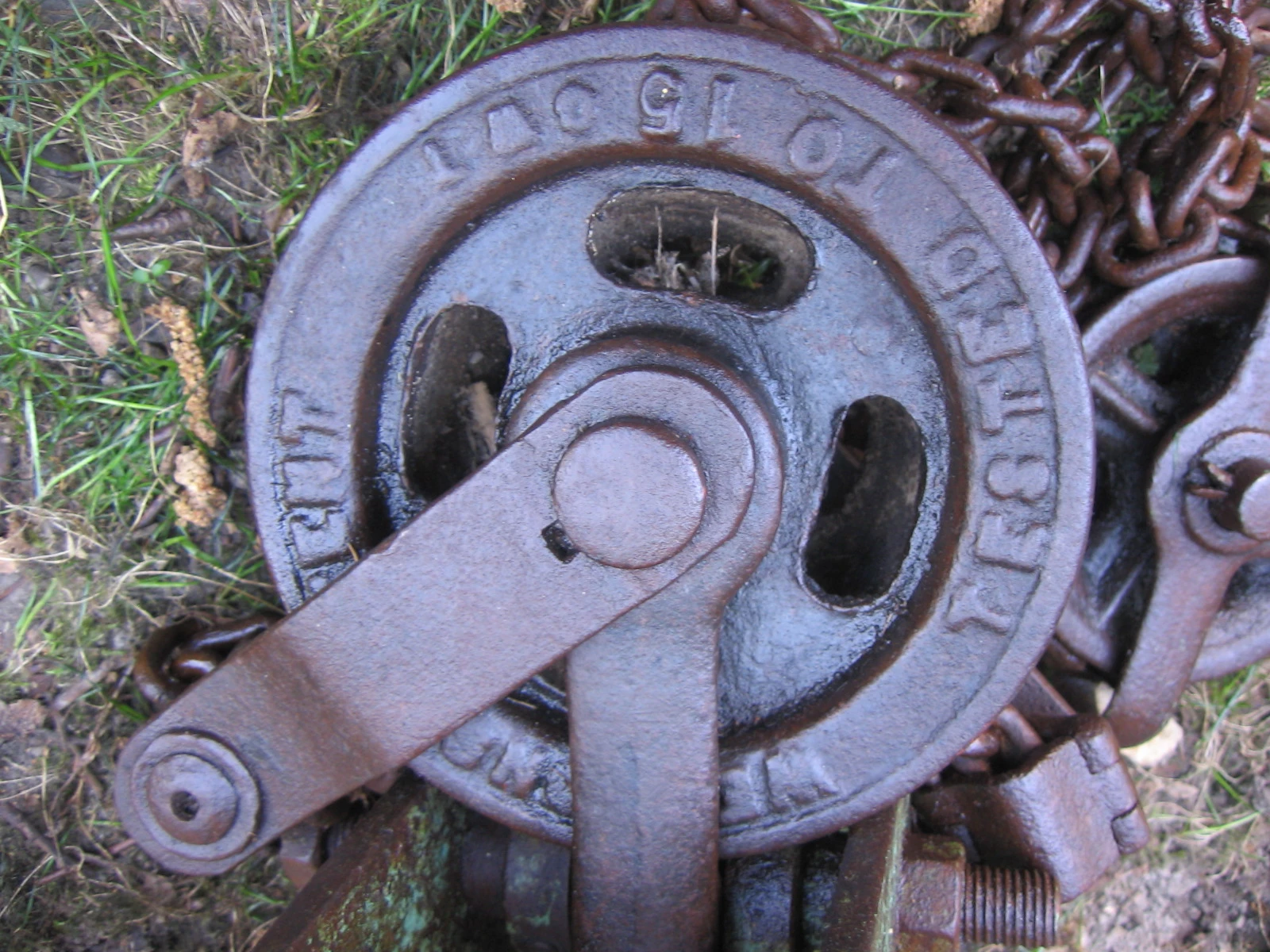 Starší zvedák, kladka, spínač