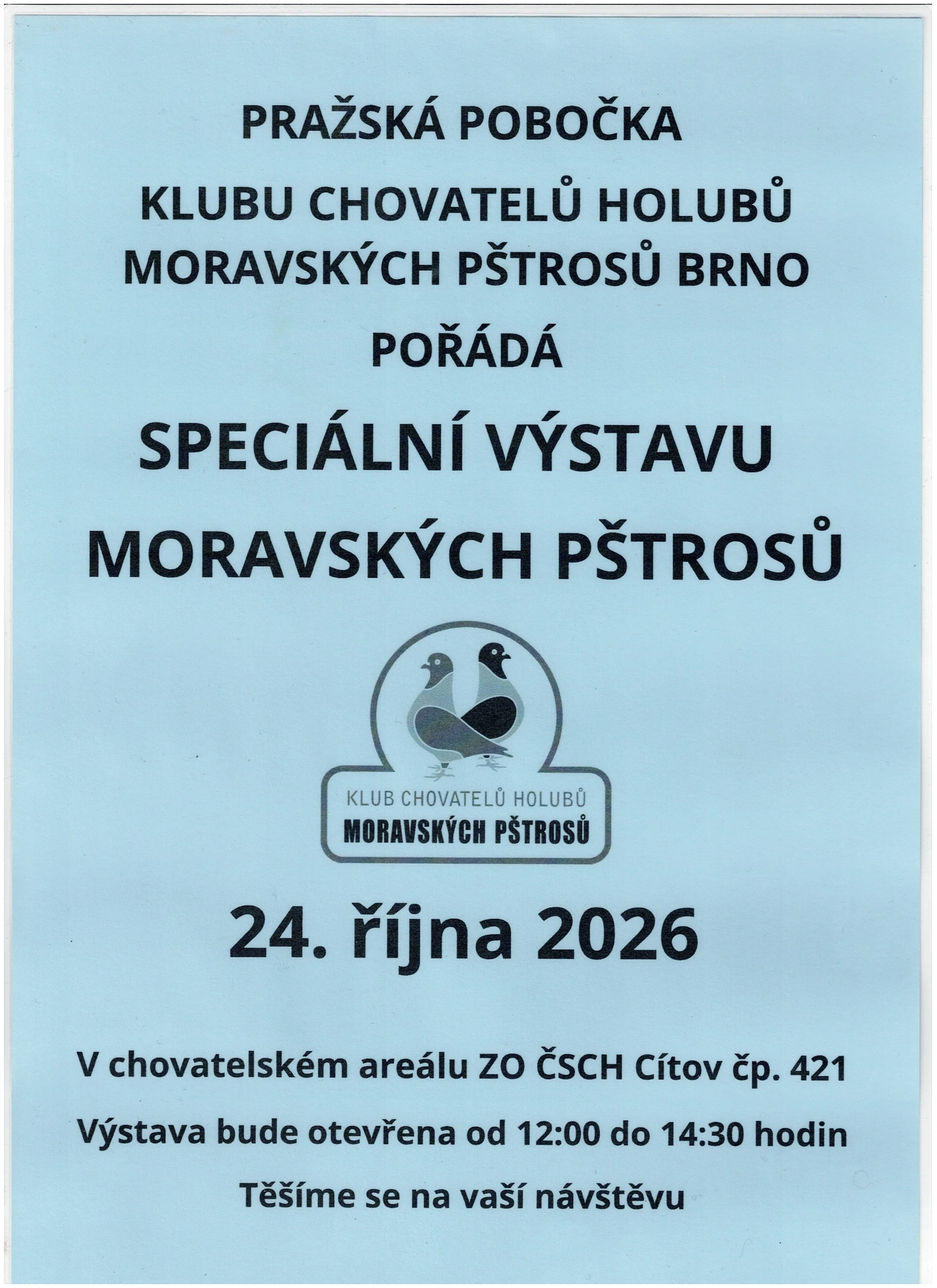 Moravský pštros - Klubová výstava MP