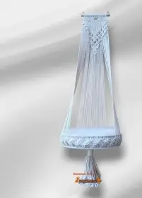 Makramé pelíšek k zavěšení na zeď