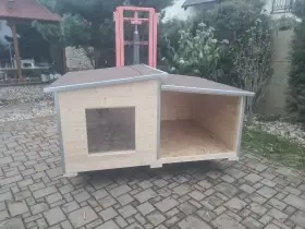 PREMIUM zateplená psí bouda, 4 cm izolace, Možnost mříže