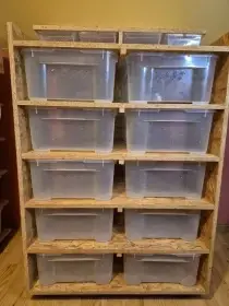 Rack systém pro užovky a korálovky