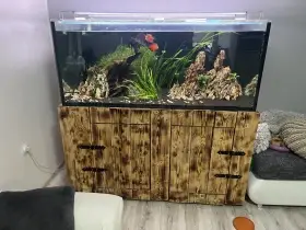 Akvárium 500L komplet s osvětlením a filtrací