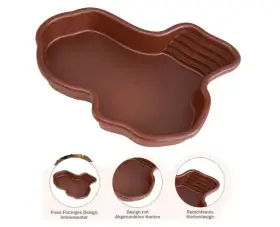 Bazén pro plazy, miska do terária se šikmou krmnou deskou, miska na vodu...