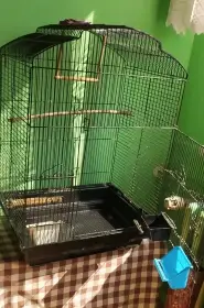 Klec a přenoska pro papouška