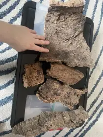 Korkový úkryt a kousky