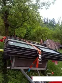 Nový sklad z pozink a masivní konstrukce odvezete na vozíku