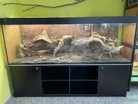 Velké paludárium s podstavcem, osvětlením a filtrací