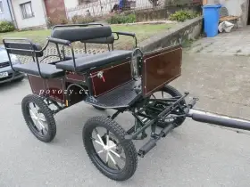 Bryčka, vagoneta, kočár, koňský povoz pro střední koně