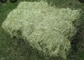 Malé hranaté balíky sena