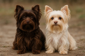 Barevný jorkšírský teriér